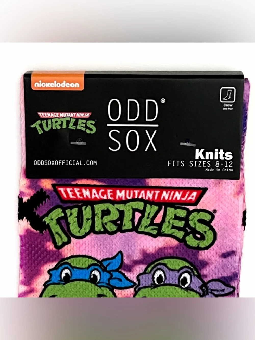Odd Sox TMNT Crew Socks Bundle 4 Pairs Teenage Mutant Ninja Turtles Krang
